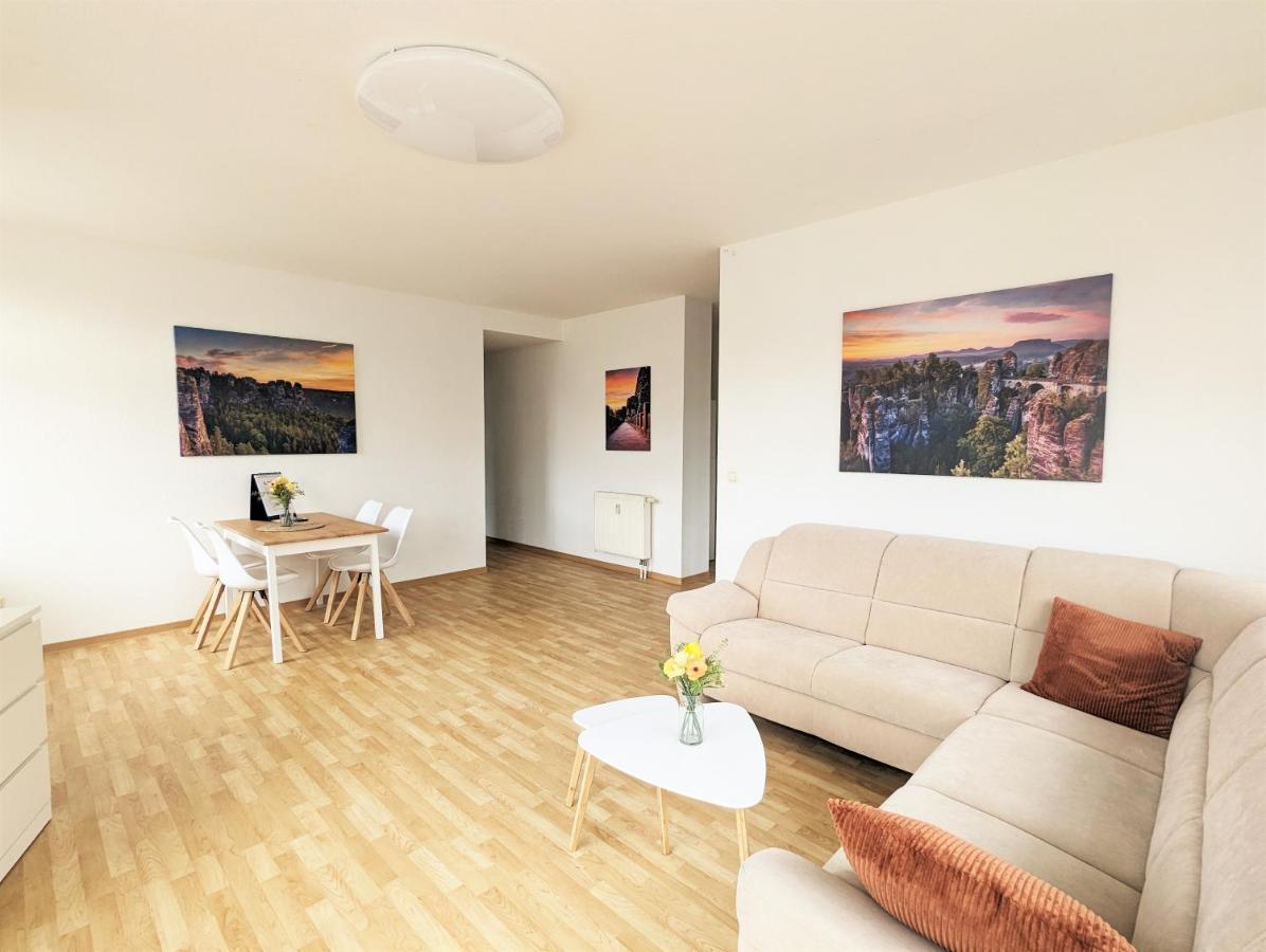 Lichtdurchflutete Helle Wohnung Mit Garten Sauna & Pool - Hw3 Sebnitz Extérieur photo