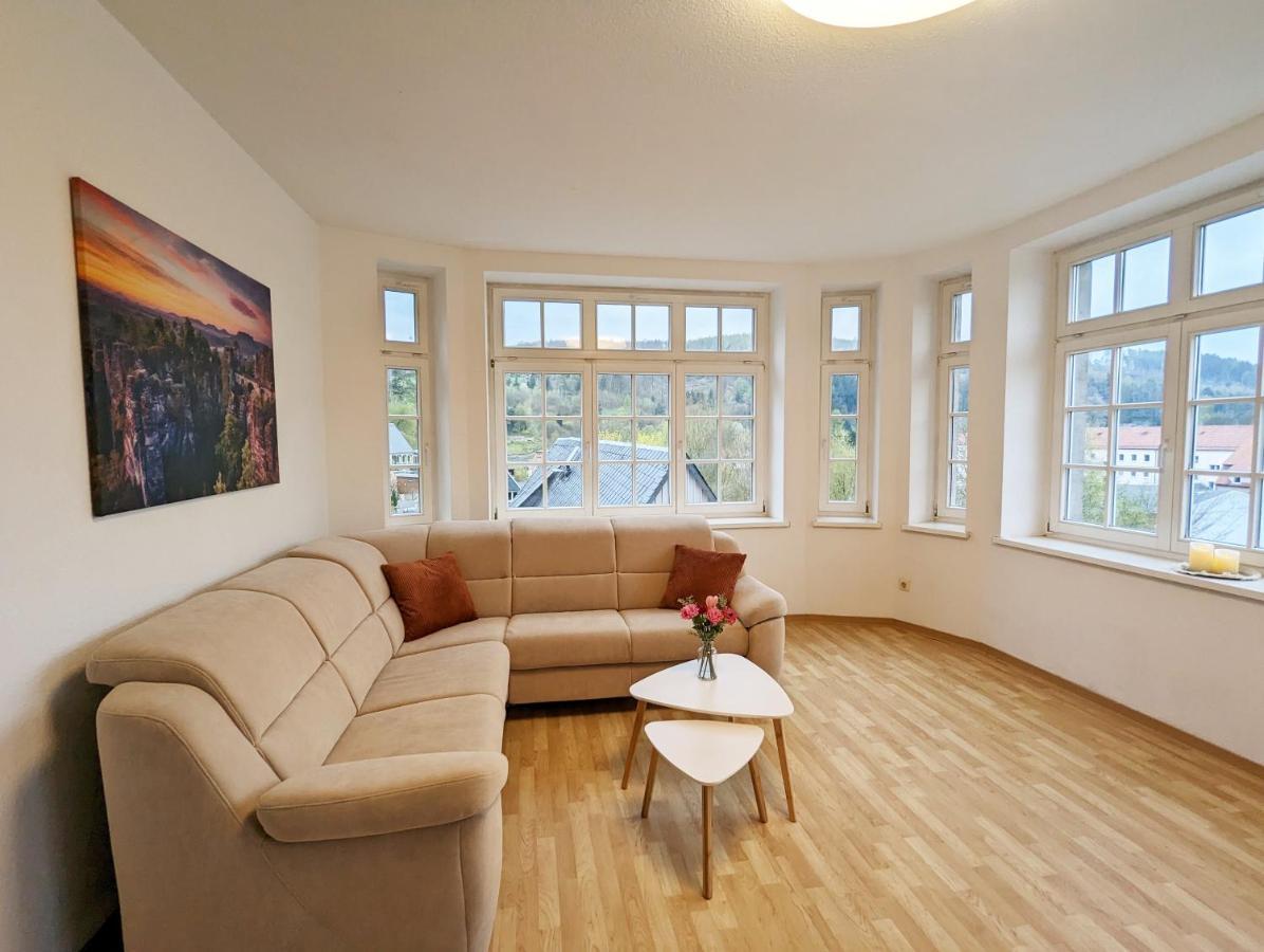 Lichtdurchflutete Helle Wohnung Mit Garten Sauna & Pool - Hw3 Sebnitz Extérieur photo