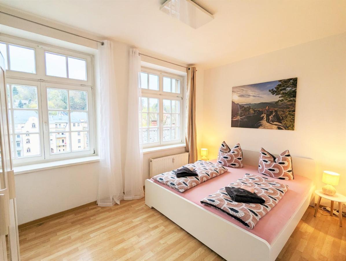 Lichtdurchflutete Helle Wohnung Mit Garten Sauna & Pool - Hw3 Sebnitz Extérieur photo