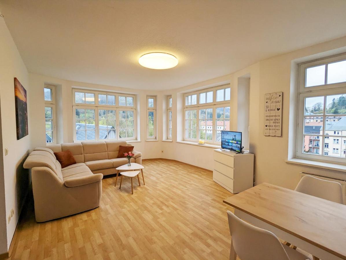 Lichtdurchflutete Helle Wohnung Mit Garten Sauna & Pool - Hw3 Sebnitz Extérieur photo