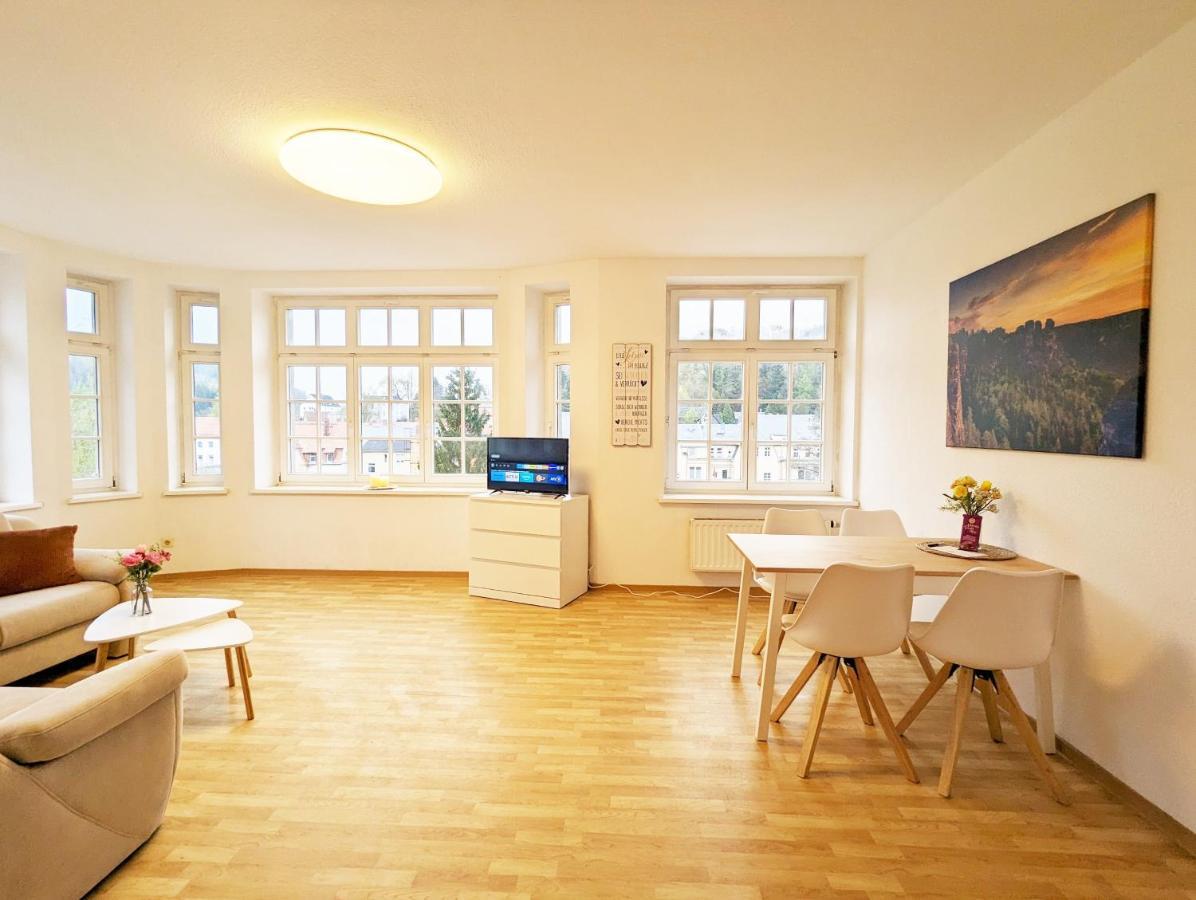 Lichtdurchflutete Helle Wohnung Mit Garten Sauna & Pool - Hw3 Sebnitz Extérieur photo