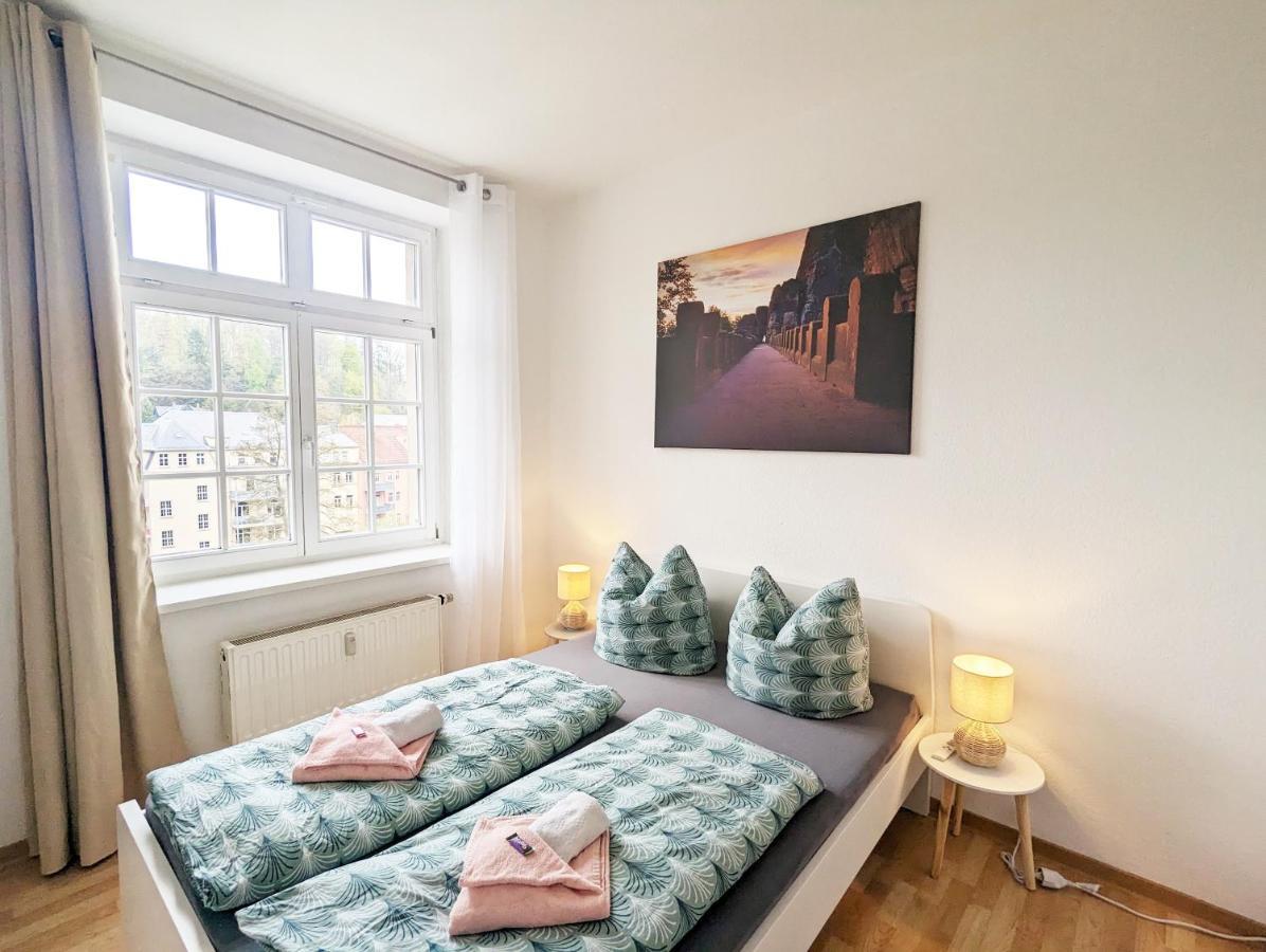Lichtdurchflutete Helle Wohnung Mit Garten Sauna & Pool - Hw3 Sebnitz Extérieur photo